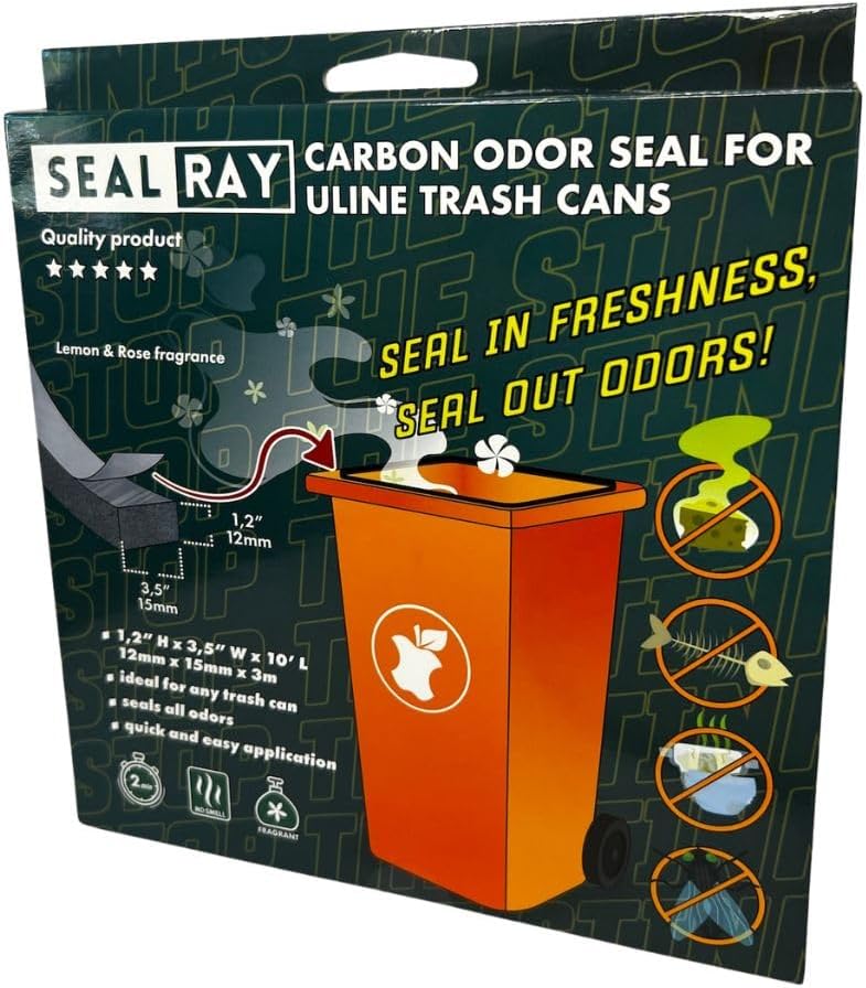 SealRay Carbon Odor Seal packaging – outdoor trash can deodorizer